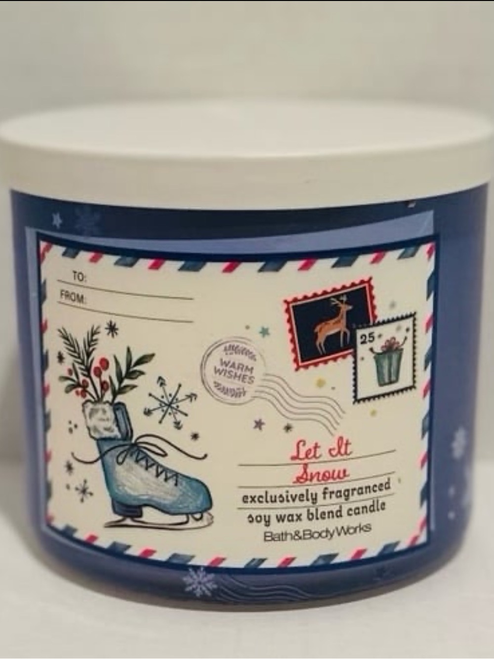 Bath & Body NEW Let it Snow 3-Wick Candle